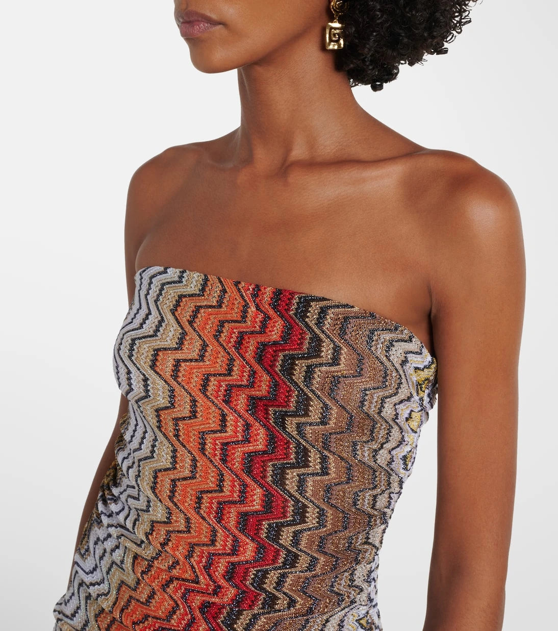 Missoni - Wave lamé beach dress