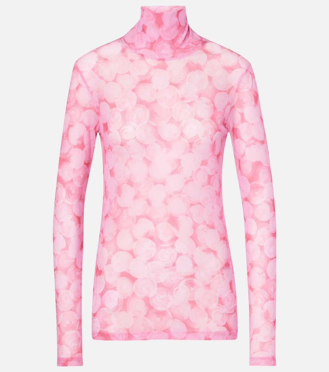 Dries Van Noten - Printed high-neck jersey top