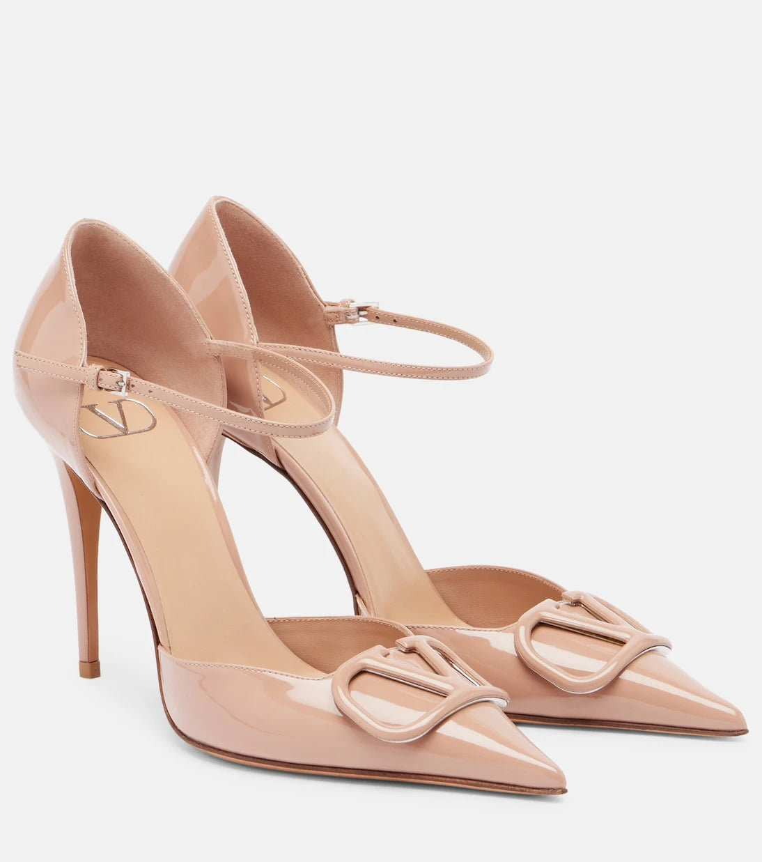 Valentino Garavani - VLogo 100 patent leather pumps