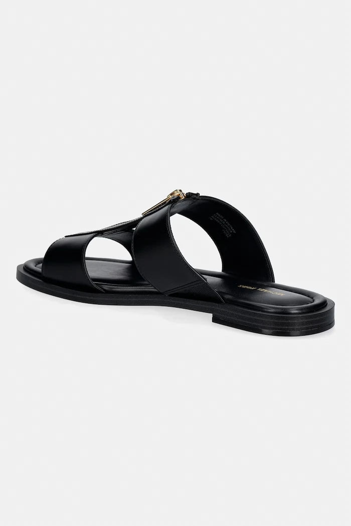MICHAEL Michael Kors kadın düz tabanlı deri terlik Berkley Flat Sandal