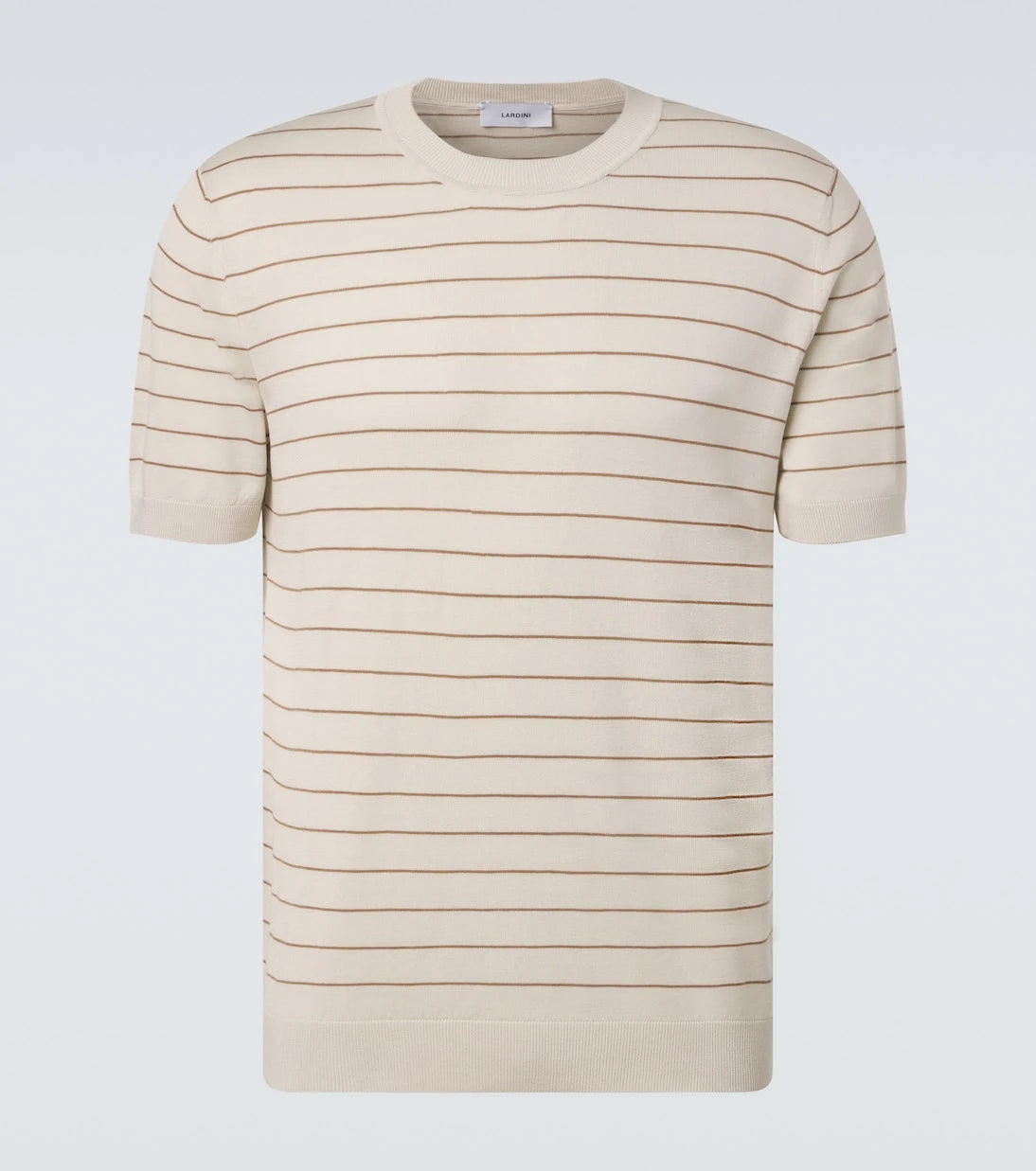 Lardini - Striped silk T-shirt