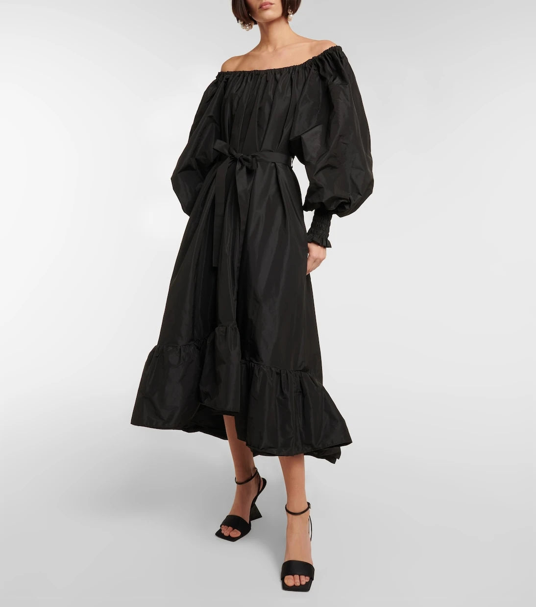 Patou - Off-shoulder faille maxi dress