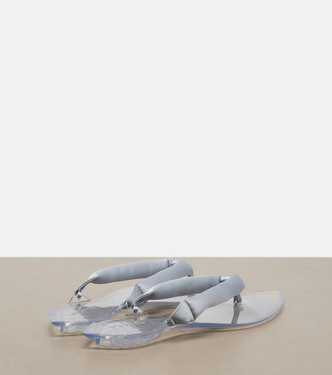 Alaïa - Invisible satin thong sandals