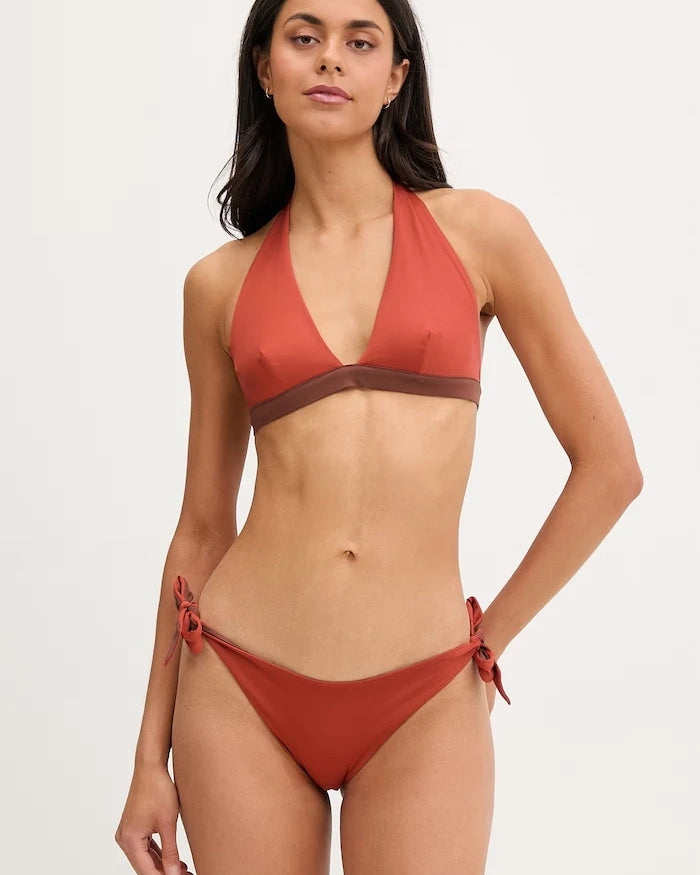 Max Mara Beachwear iki yüzlü kadın bikini üstü ABAZIA
