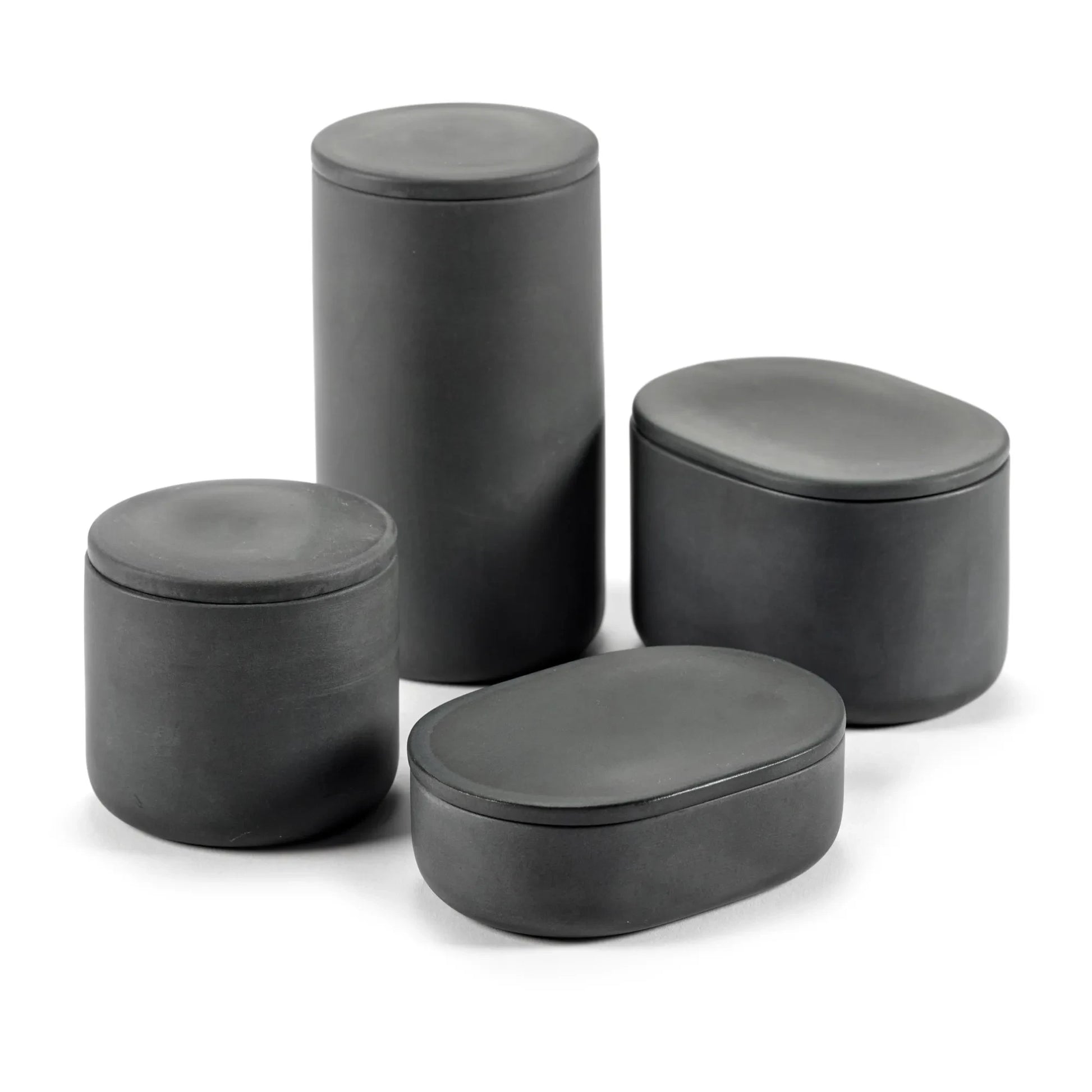 Serax - Round Container with Lid | Dark grey