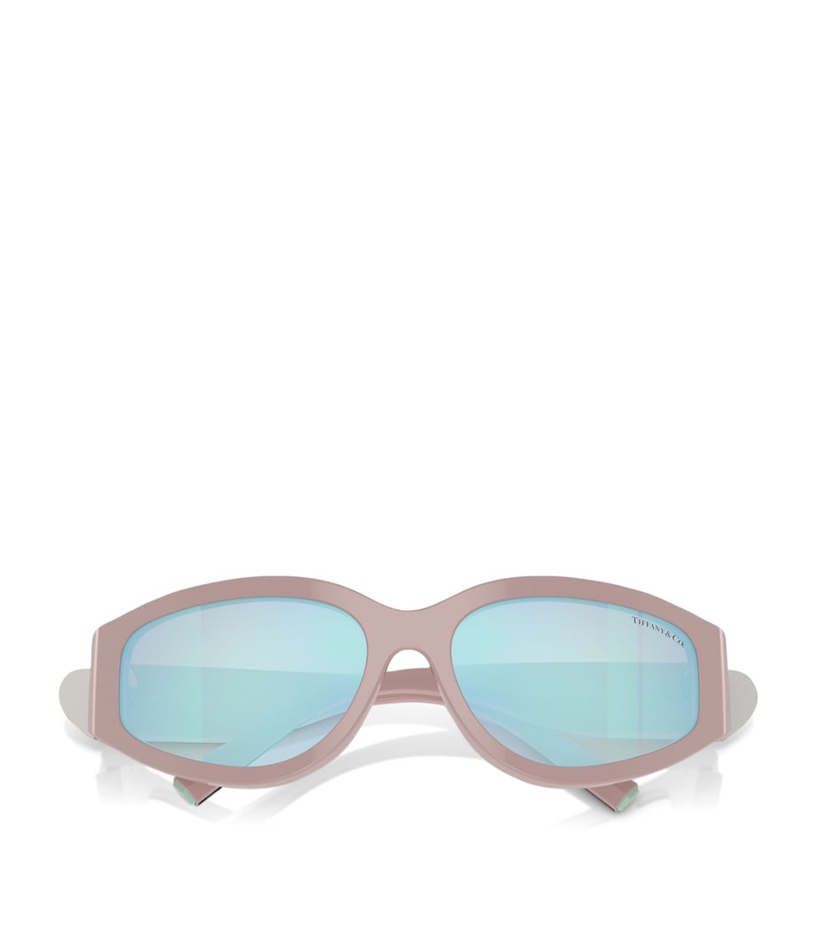 Tiffany & Co. Pink Acetate Heart-Detail Sunglasses