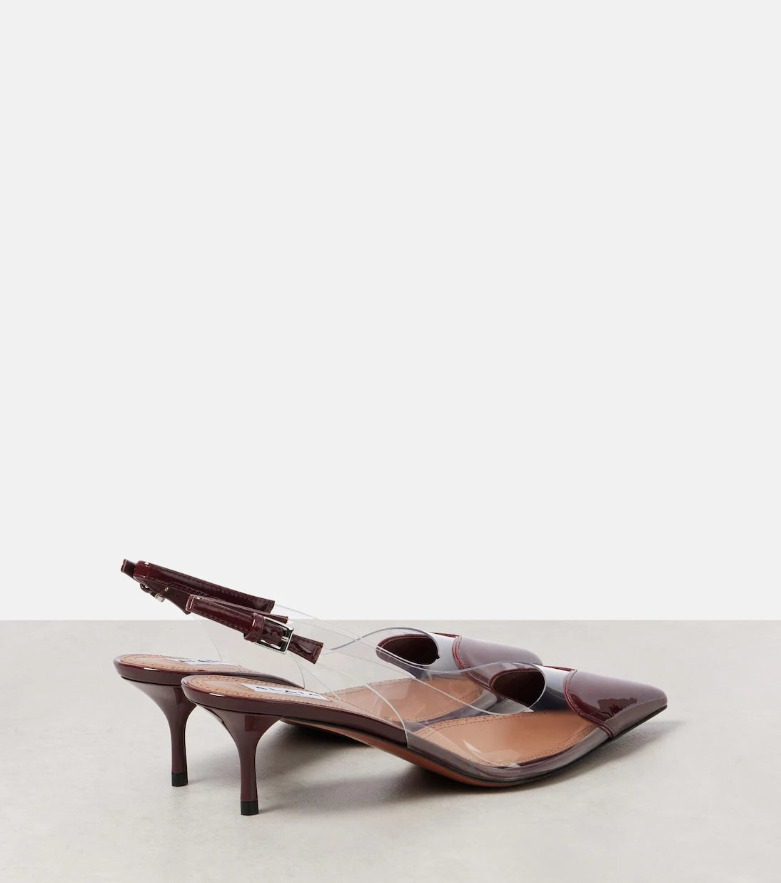 Alaïa - Le Cœur leather slingback pumps