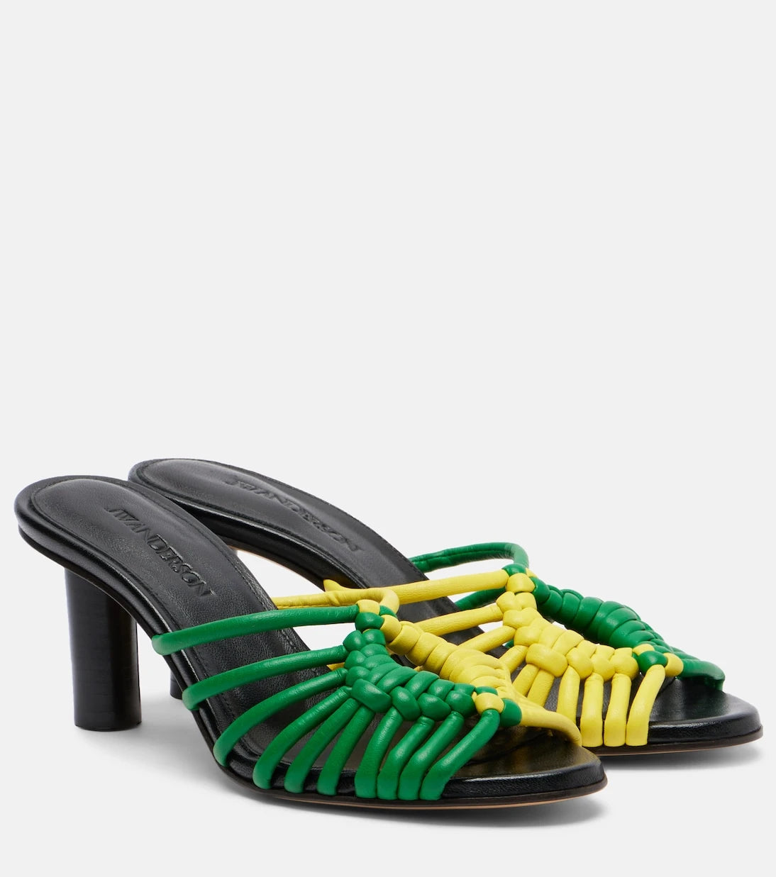 JW Anderson - Plot woven leather mules