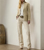 White Annabeth Leather Trousers