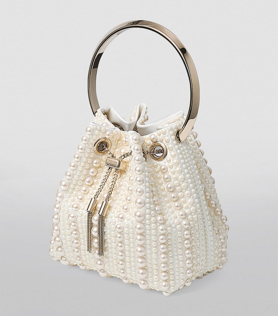 Ivory Pearl Bon Bon Top-Handle Bag