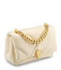 White Mini Serpenti Cabochon Cross-Body Bag