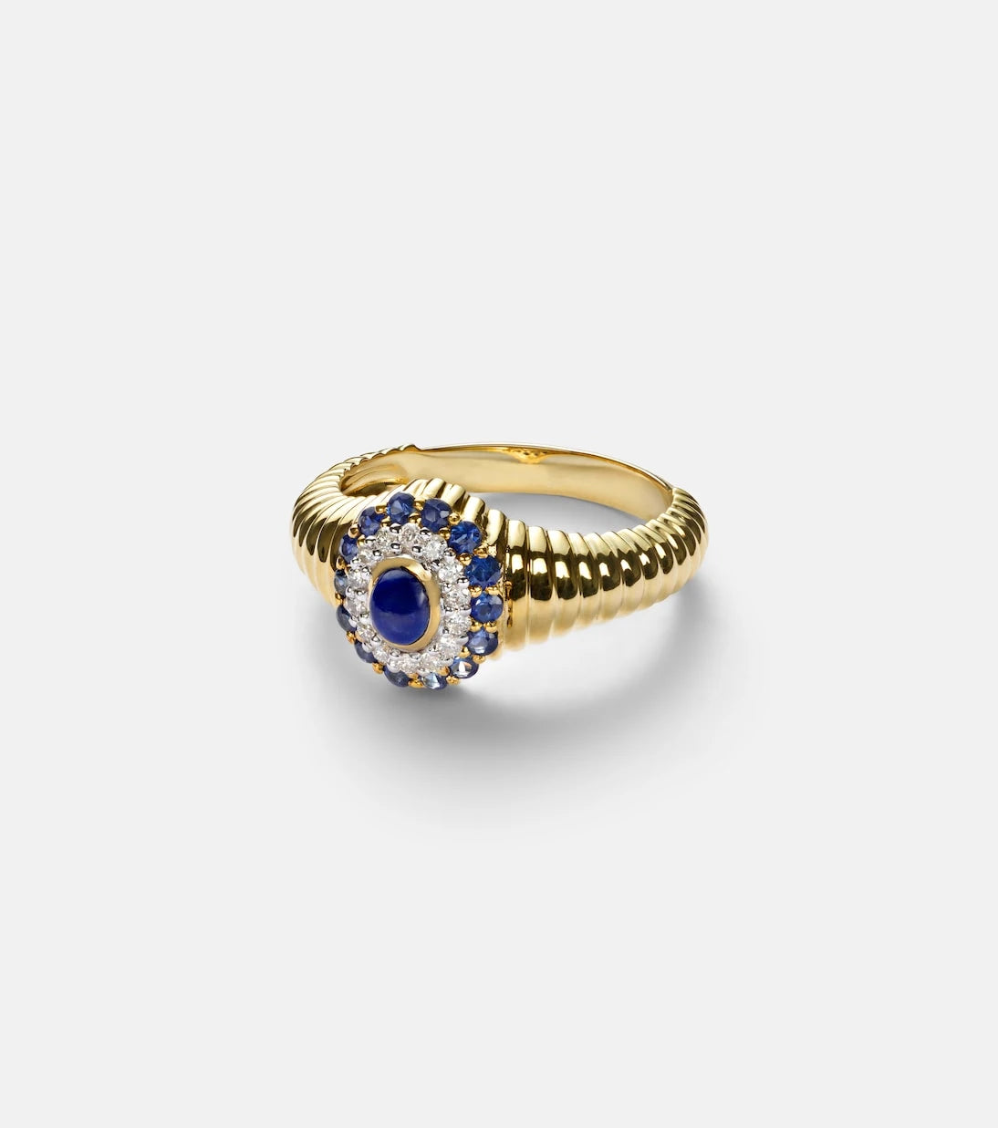 Yvonne Léon - Berlingot Pompadour Baby 9kt ring with gemstones