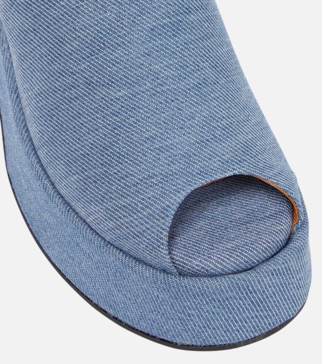 Ganni - Platform denim mules