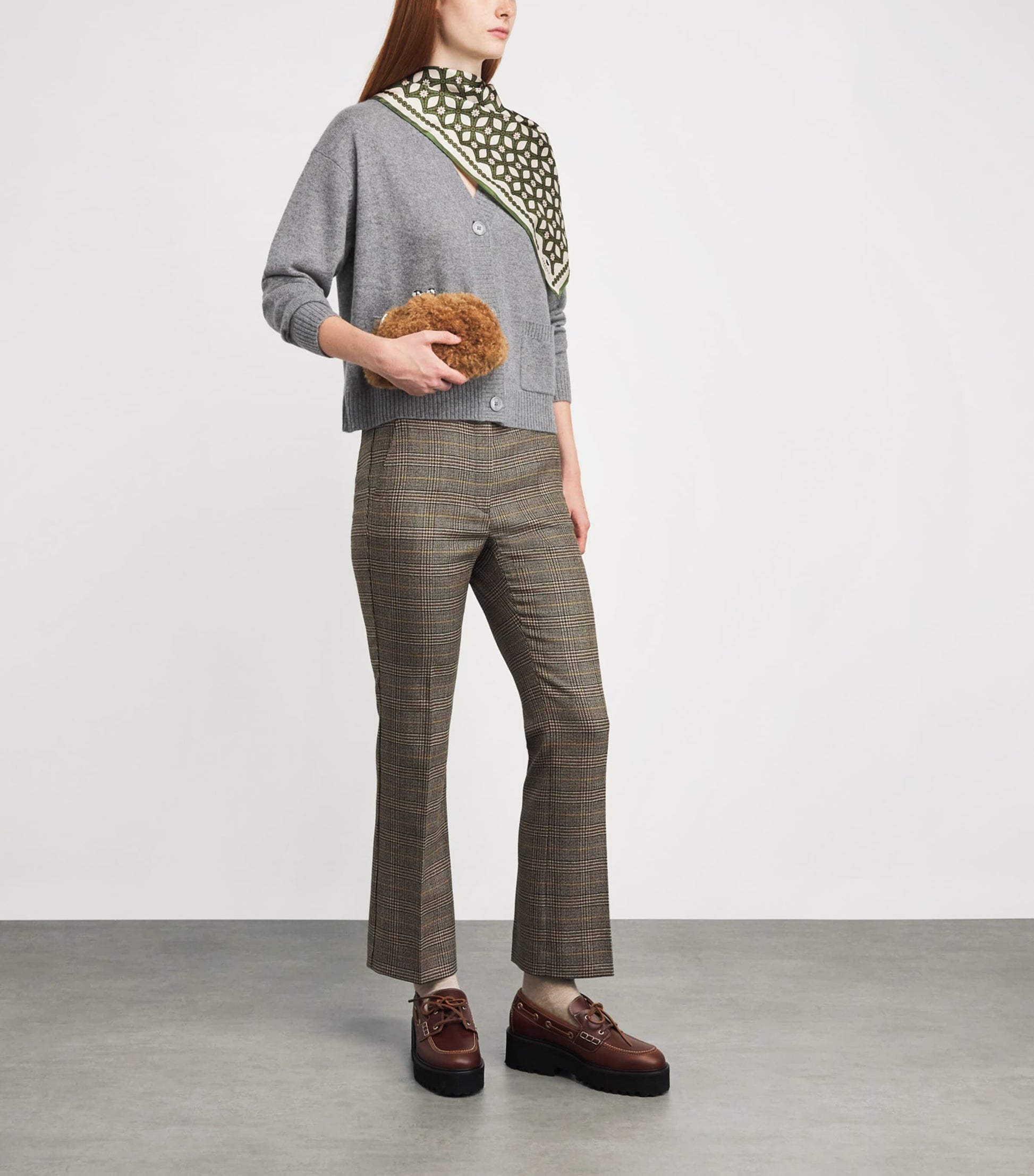 Grey Virgin Wool Cardigan