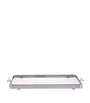 Chrome Trimmed Glass Tray