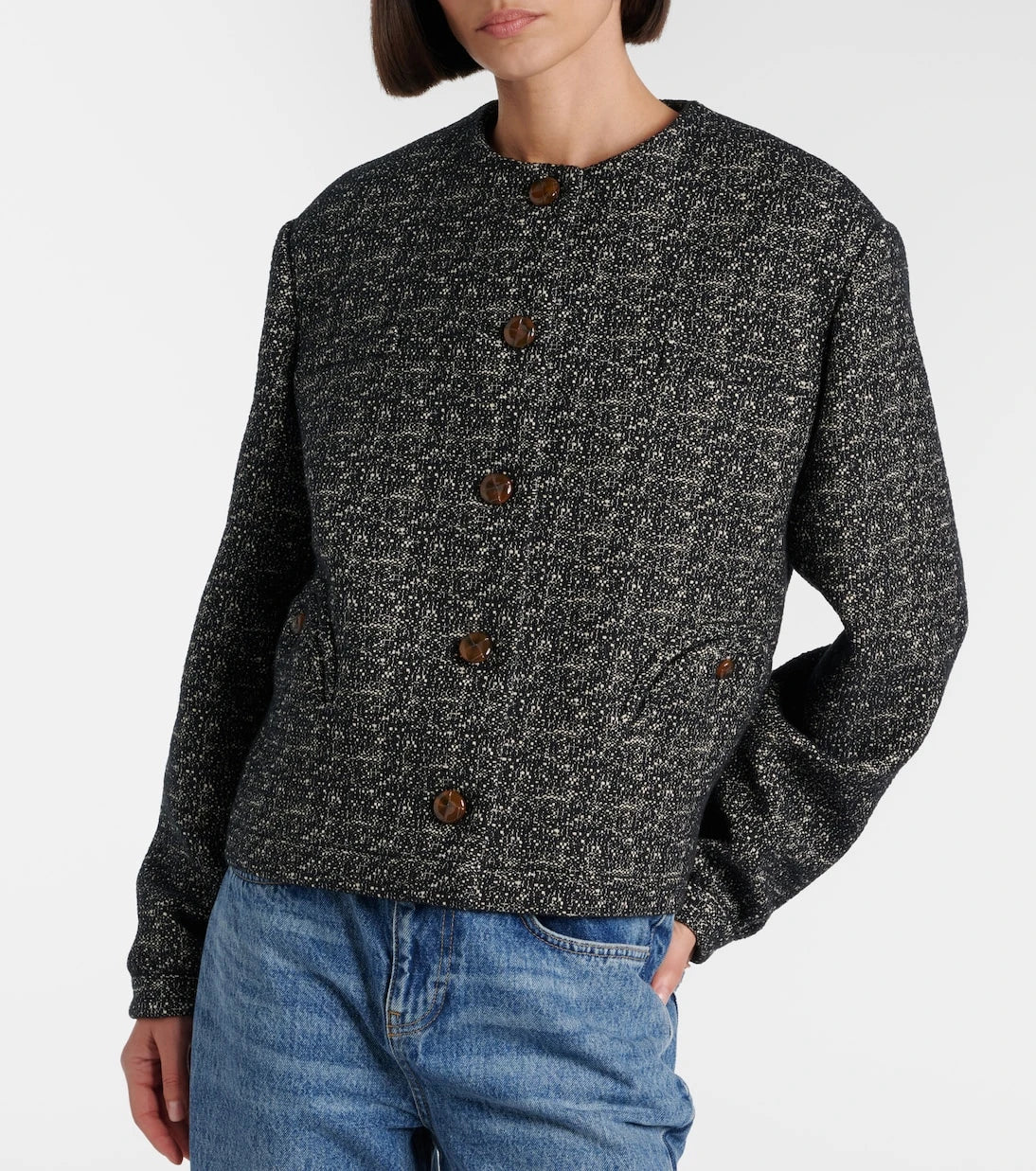 Blazé Milano - Antalya mélange cotton-blend jacket