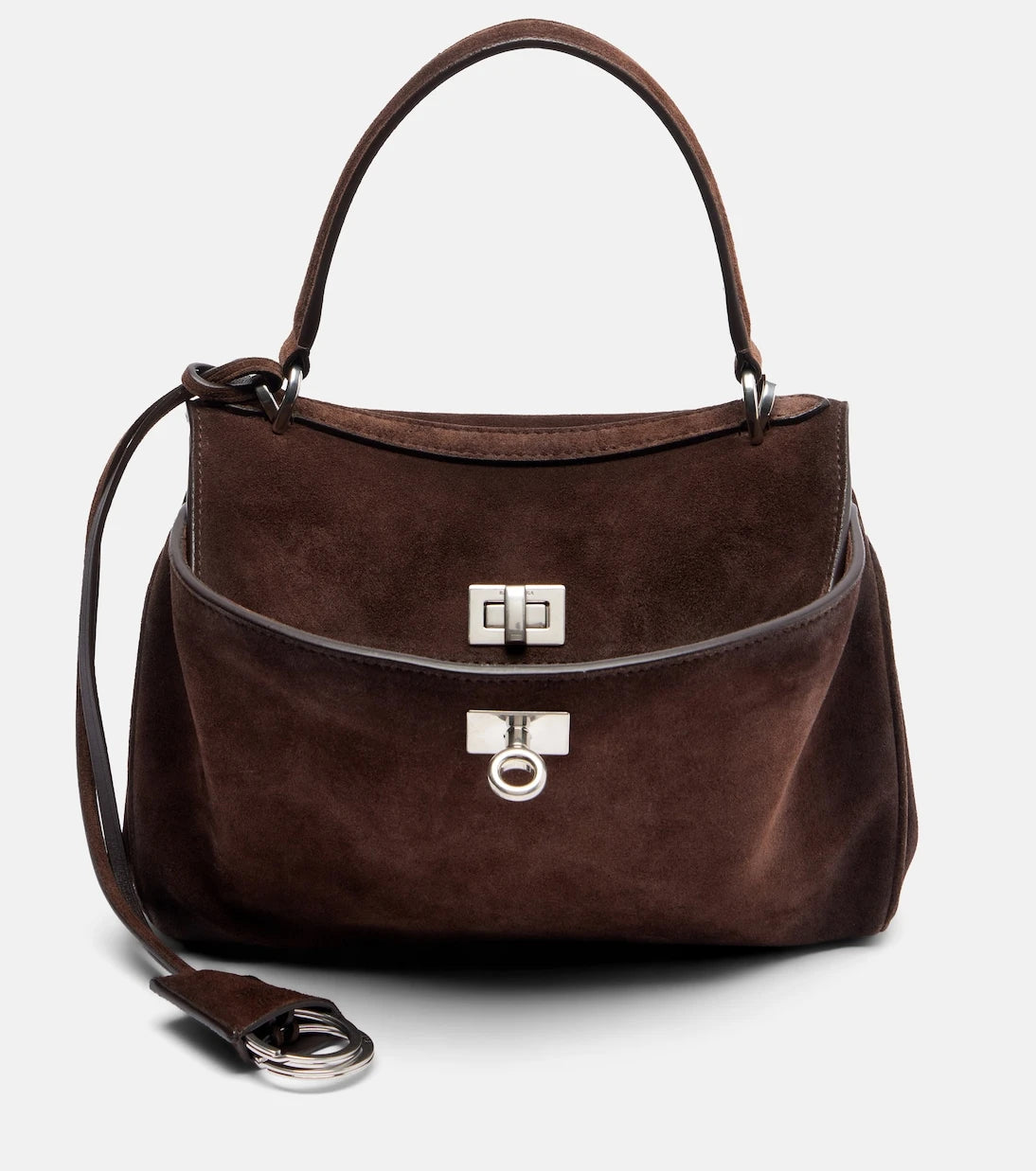 Balenciaga - Rodeo Mini suede top-handle bag