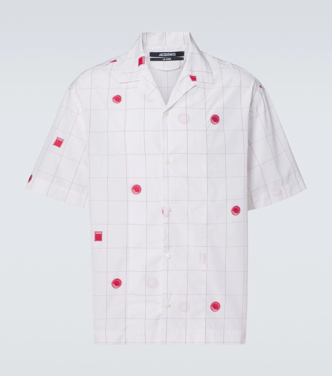 Jacquemus - Checked cotton jacquard bowling shirt