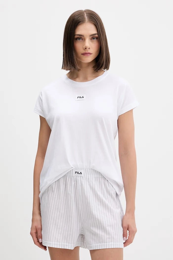 Fila kadın pamuklu iki parçalı pijama