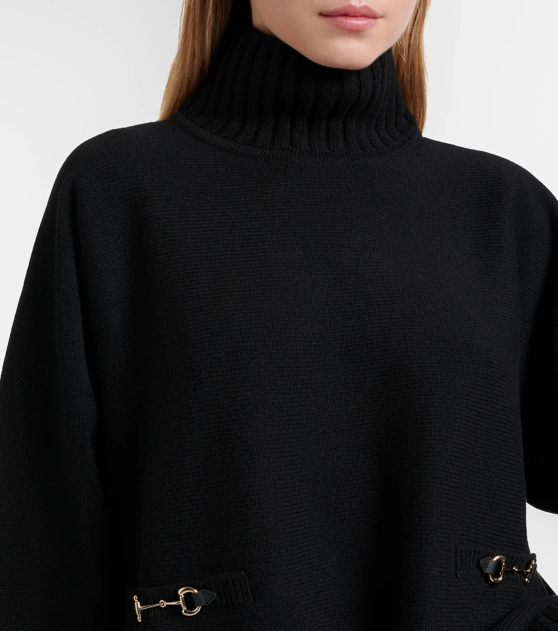 Gucci - Horsebit wool-blend turtleneck sweater