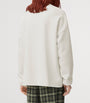 Beige Cotton-Blend Anagram Sweater