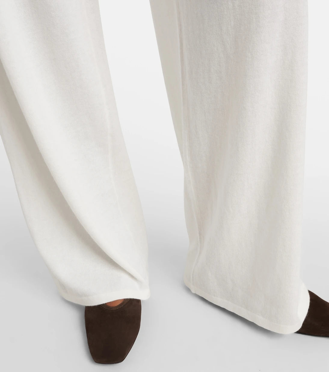 Lisa Yang - Aina cotton and cashmere wide-leg pants