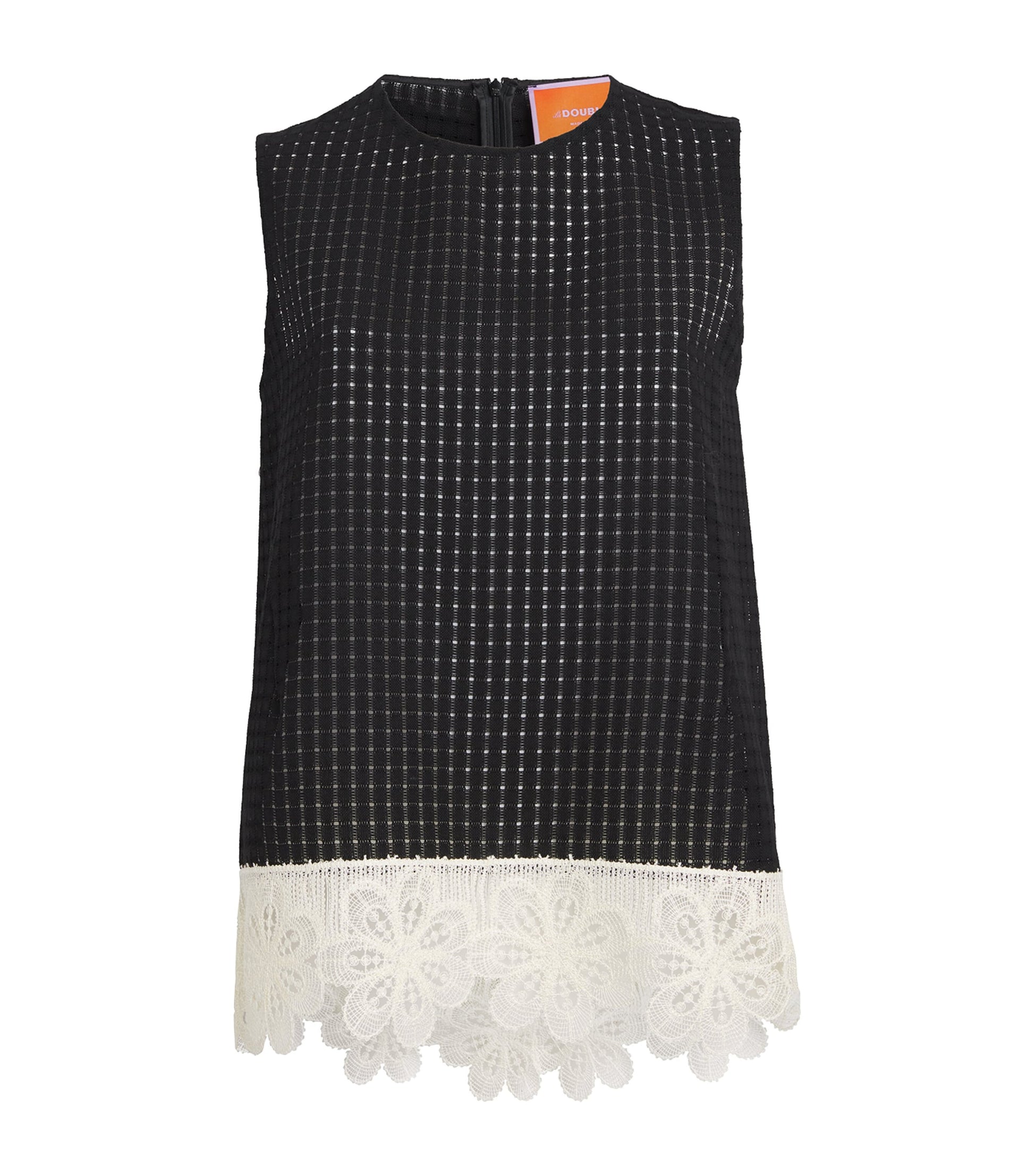 Crochet Lace-Trim La Scala Top