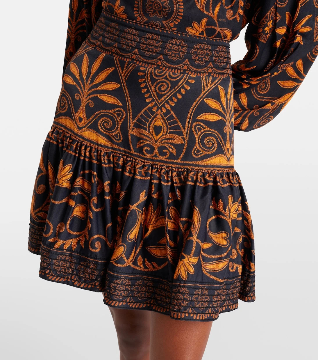 Farm Rio - Cornely Ainika embroidered miniskirt