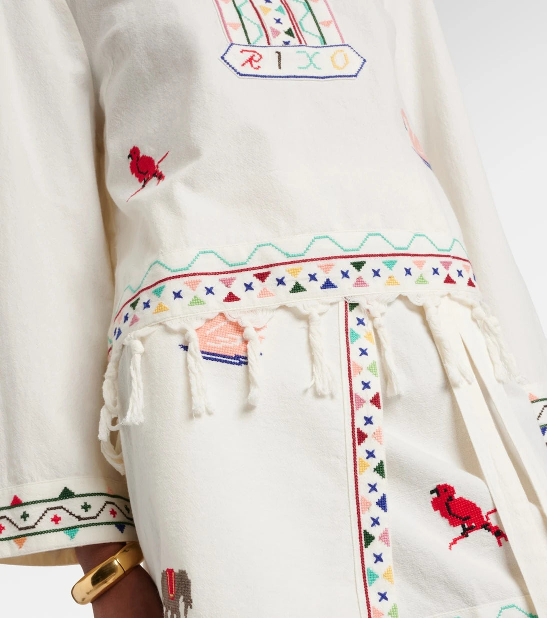 Rixo - Ludmilla embroidered cotton top