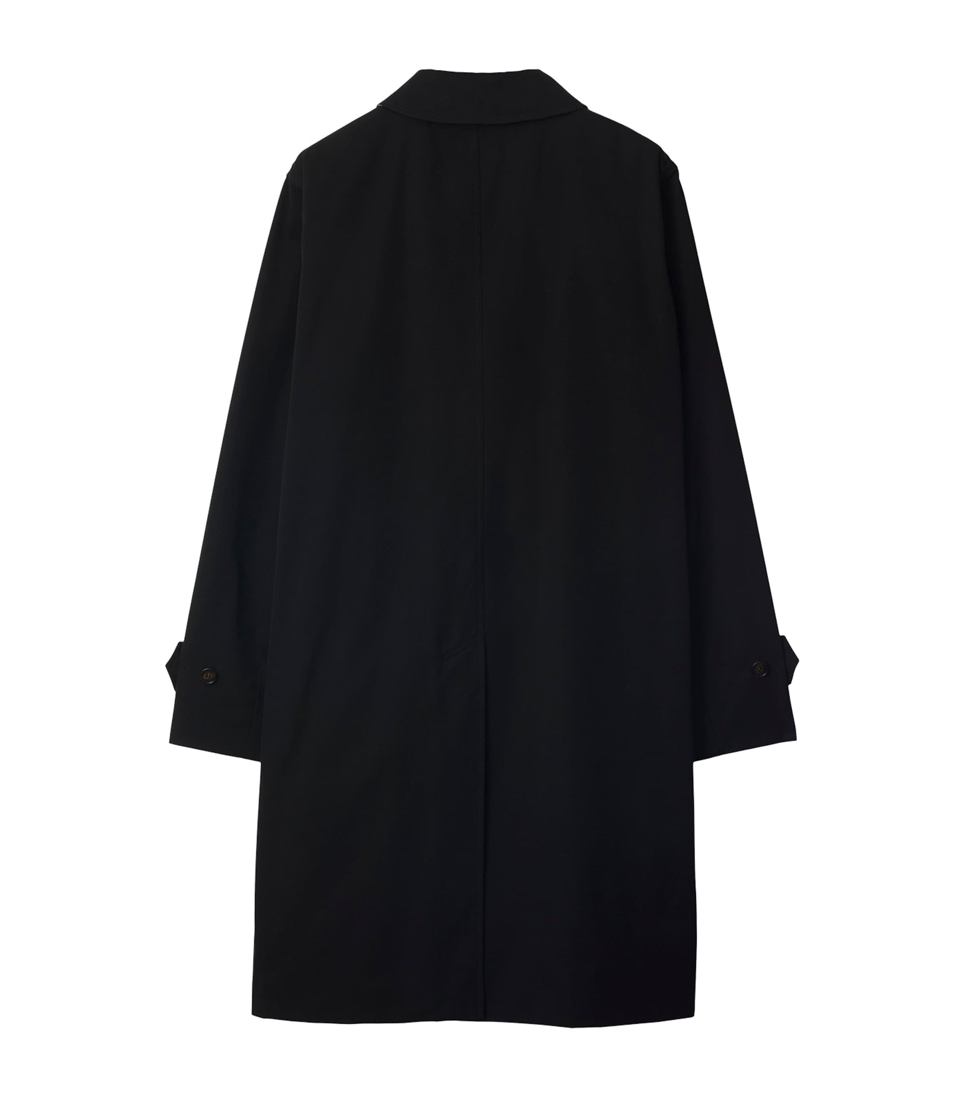 Cotton Gabardine Car Coat BLACK
