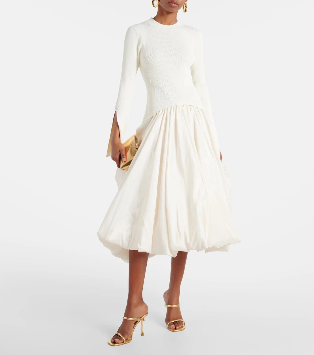 Simkhai - Kenlie taffeta-trimmed midi dress