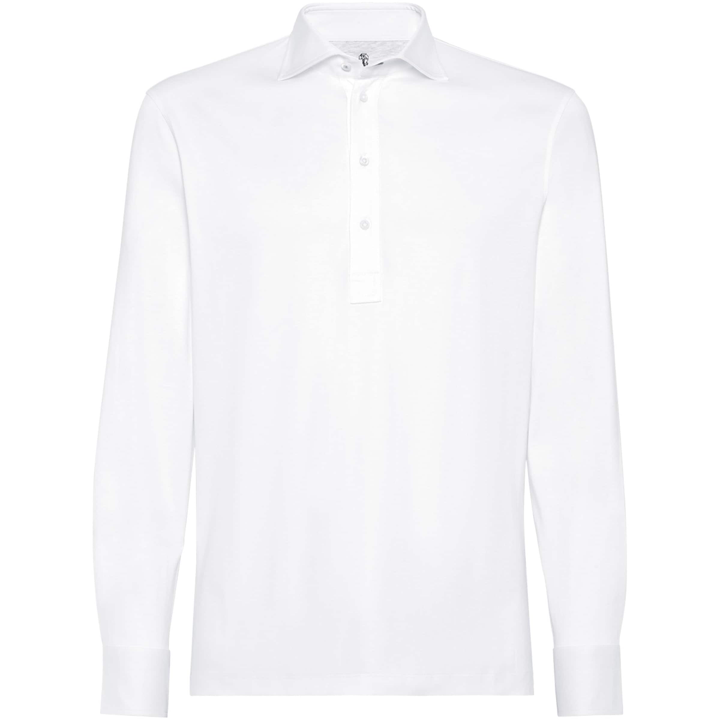 Brunello Cucinelli Cotton Long-Sleeve Polo Shirt