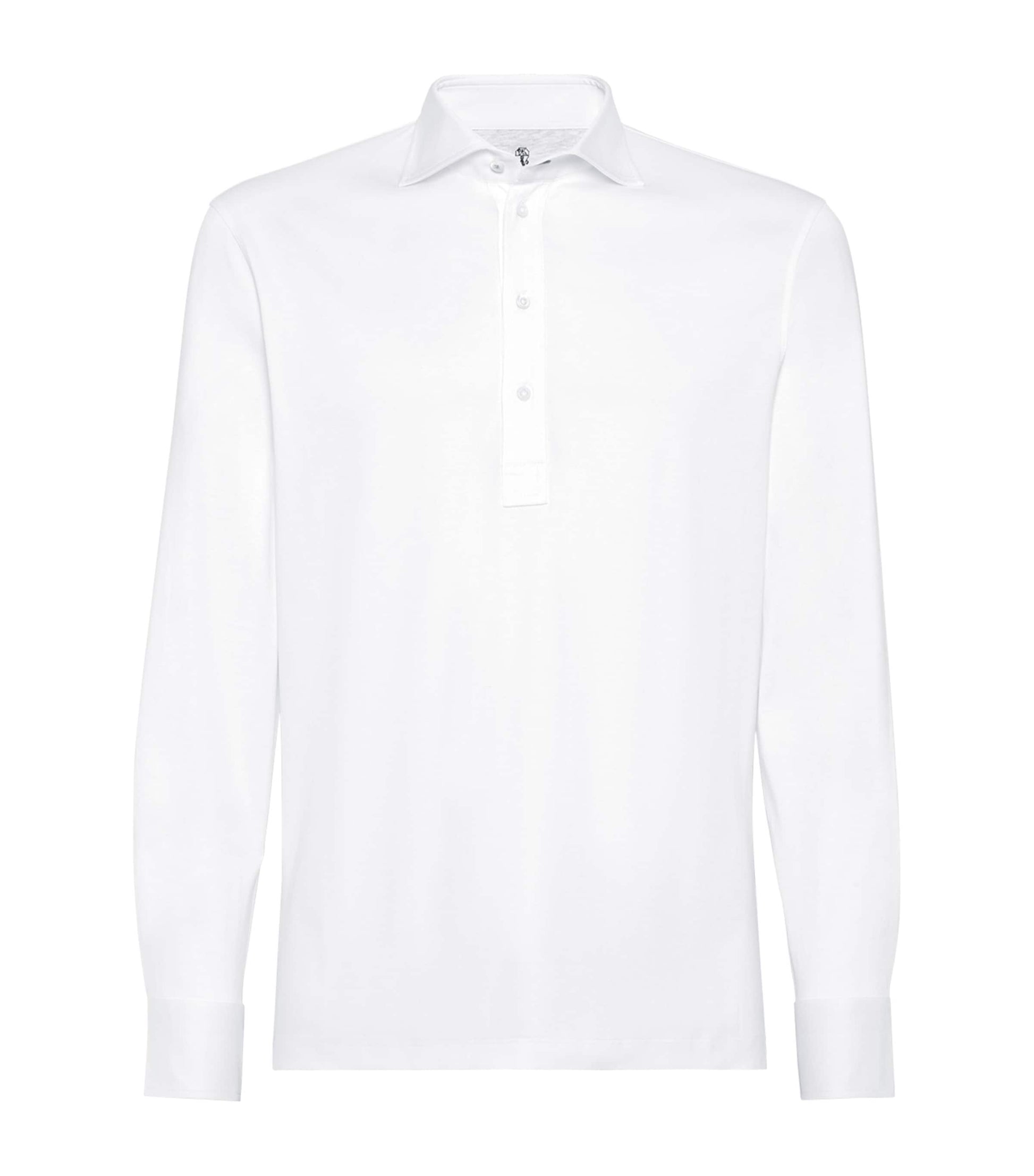 Brunello Cucinelli Cotton Long-Sleeve Polo Shirt