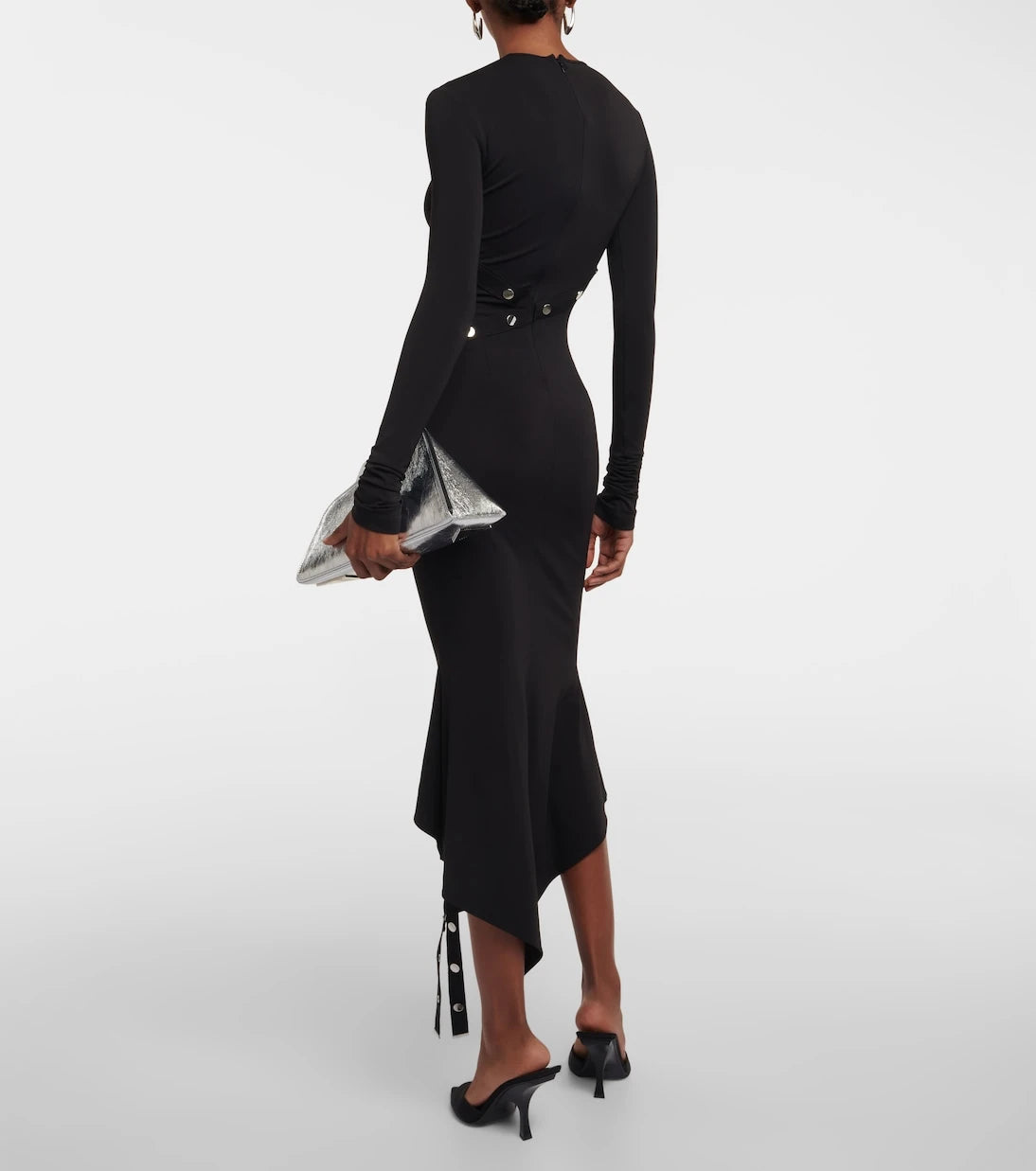 The Attico - Asymmetric midi dress