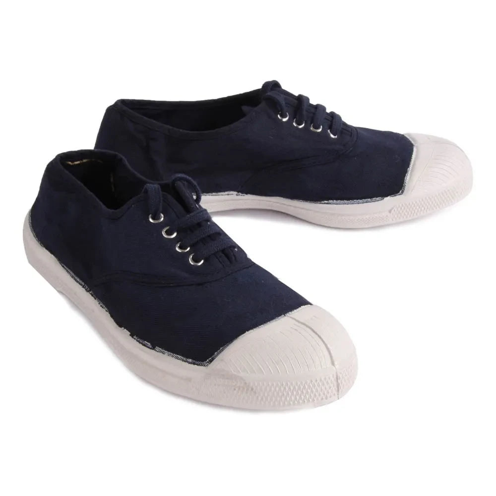 Bensimon - Laced Tennis Shoes  | Navy blue