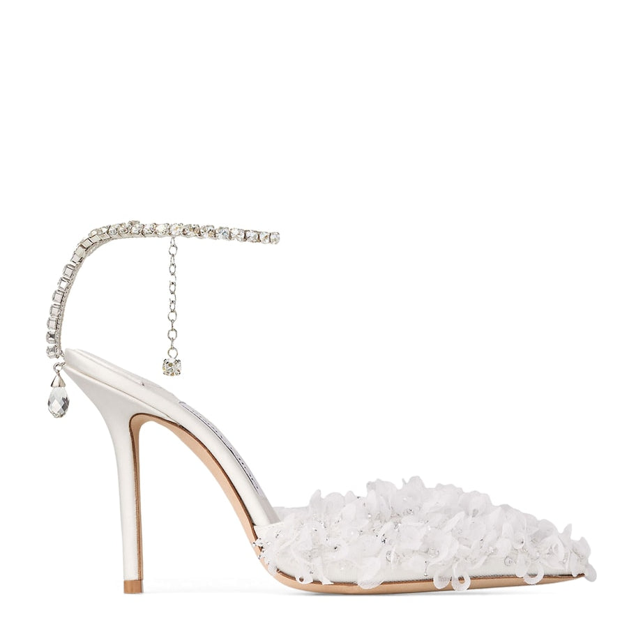 Jimmy Choo Saeda 100 Mesh Petal Pumps