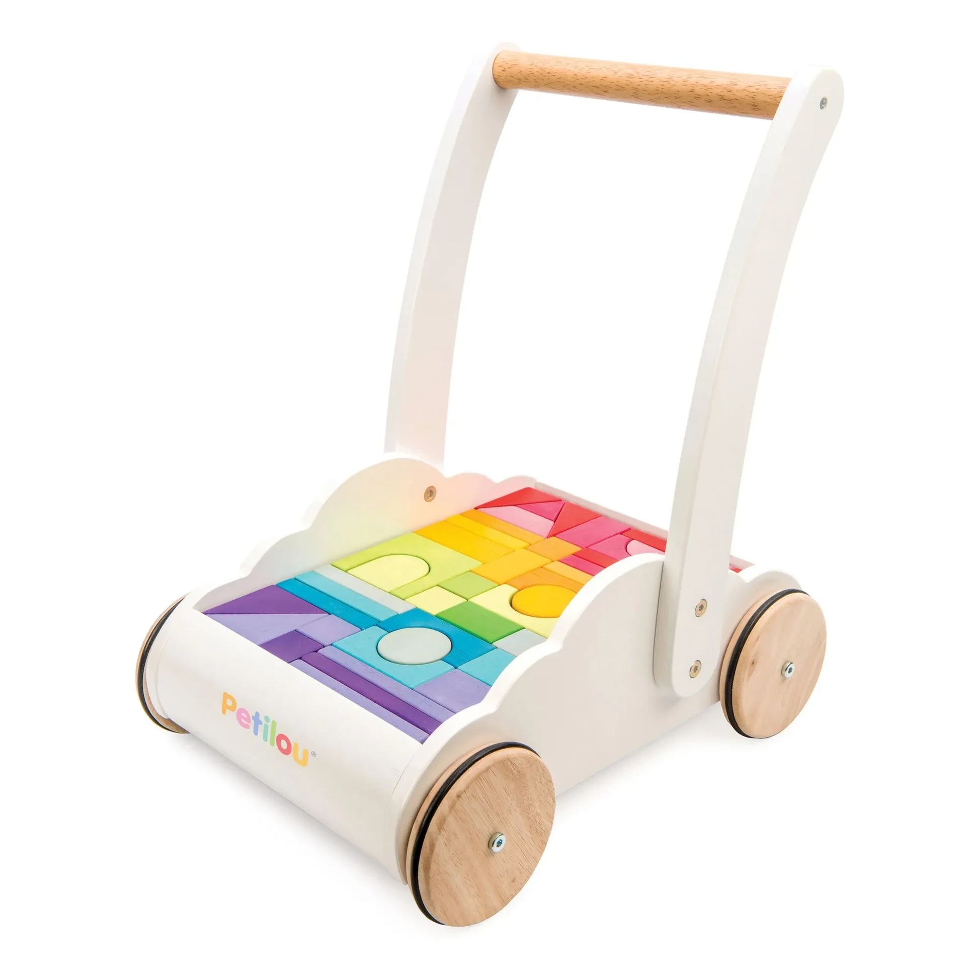 Le Toy Van - Nuage wooden block cart | White
