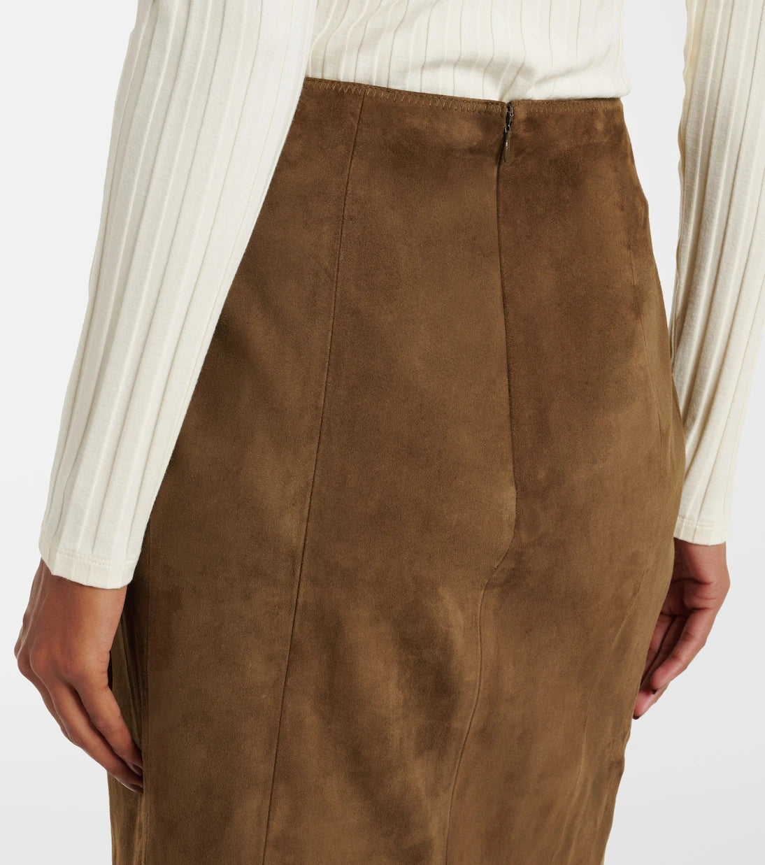 Vince - Suede pencil skirt