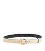 Valentino Garavani Ivory Leather VLogo Signature Belt