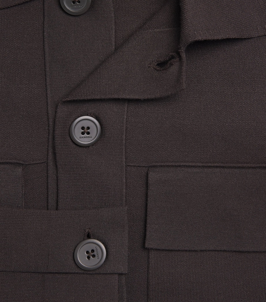 Brown Milano Knit Overshirt