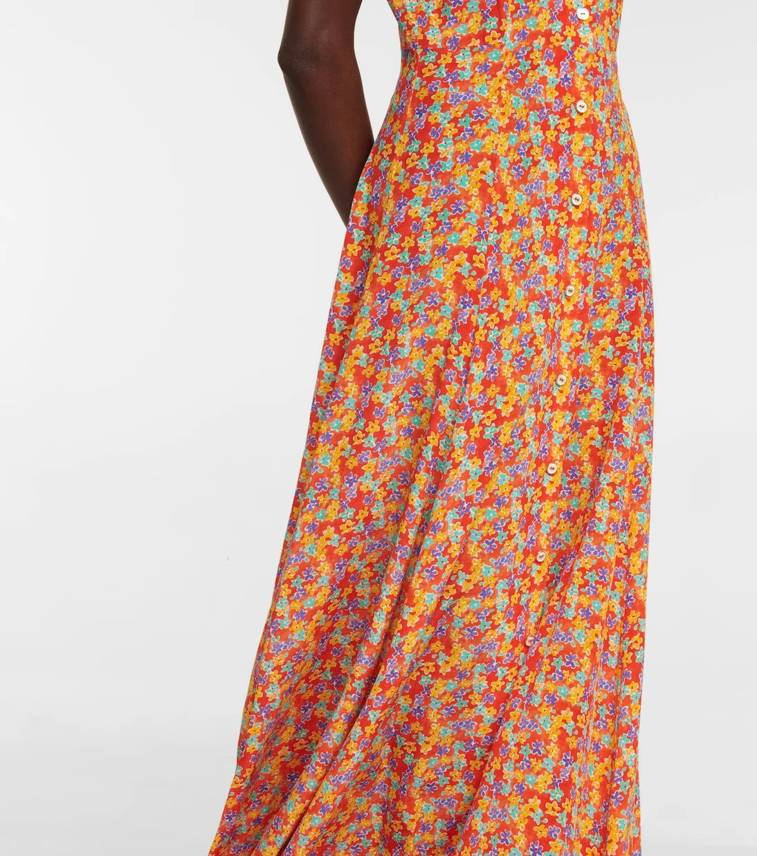 Caroline Constas - Bel floral silk crêpe maxi dress