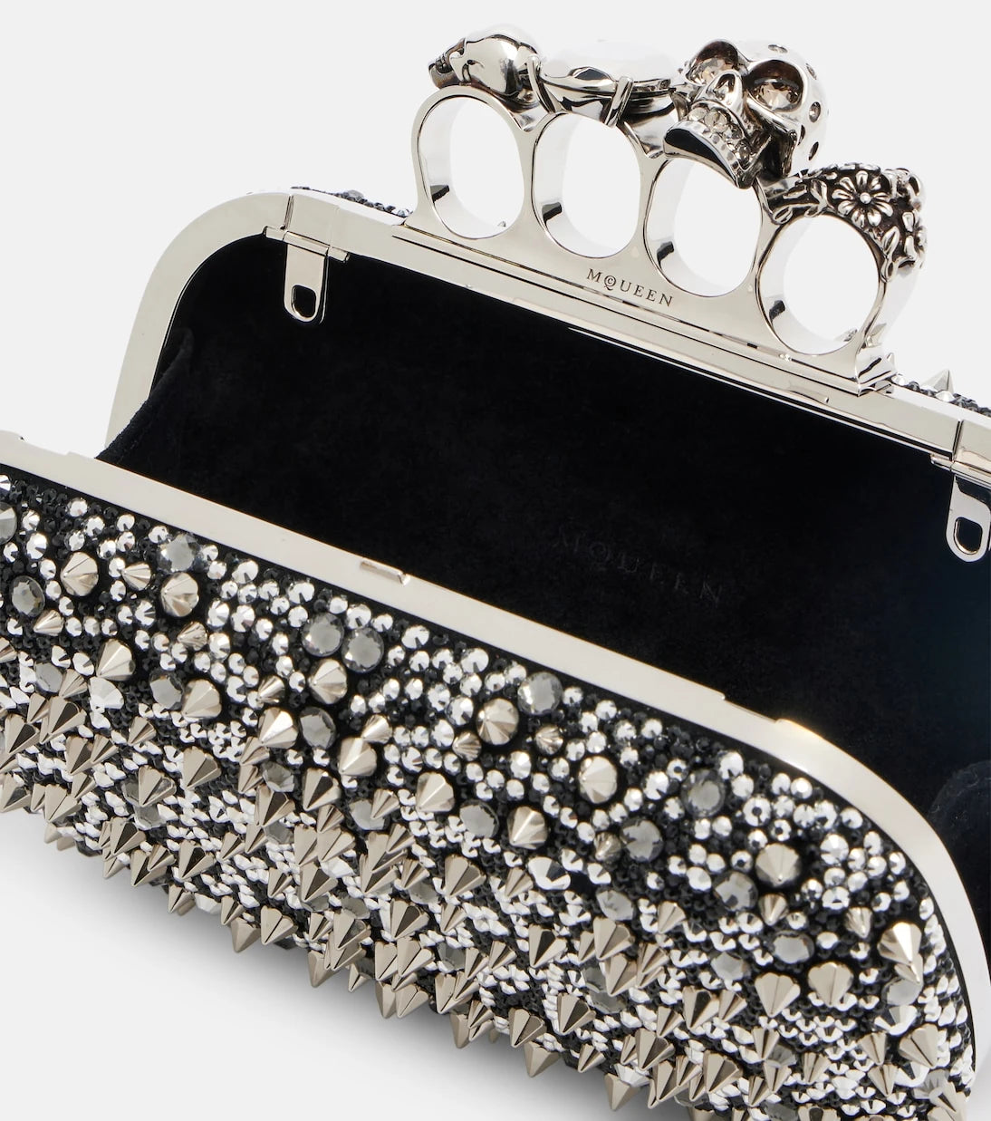 McQueen - Knuckle embellished clutch