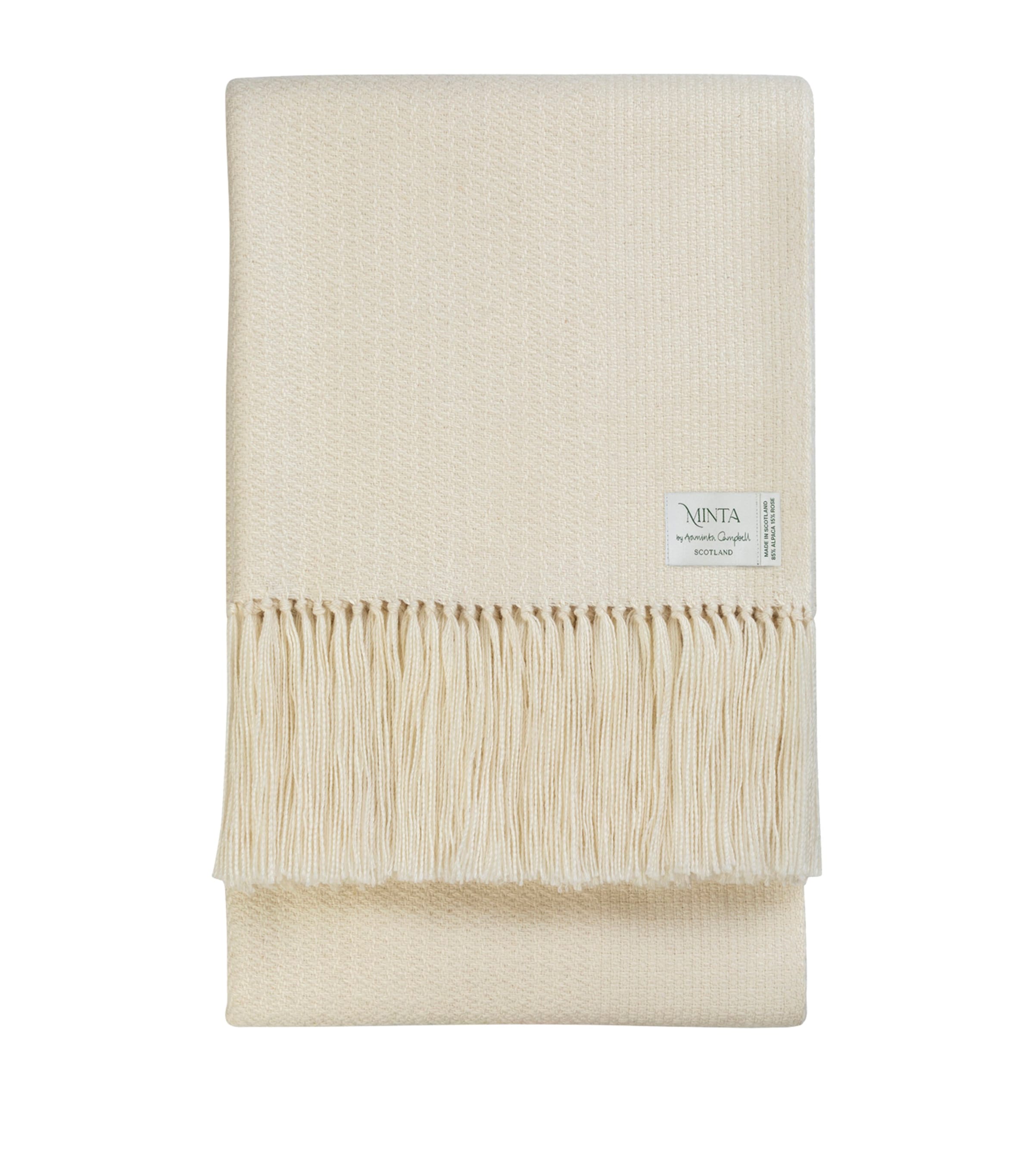 Araminta Campbell Alpaca-Blend Woodland Inkcap Throw (150cm x 230cm)