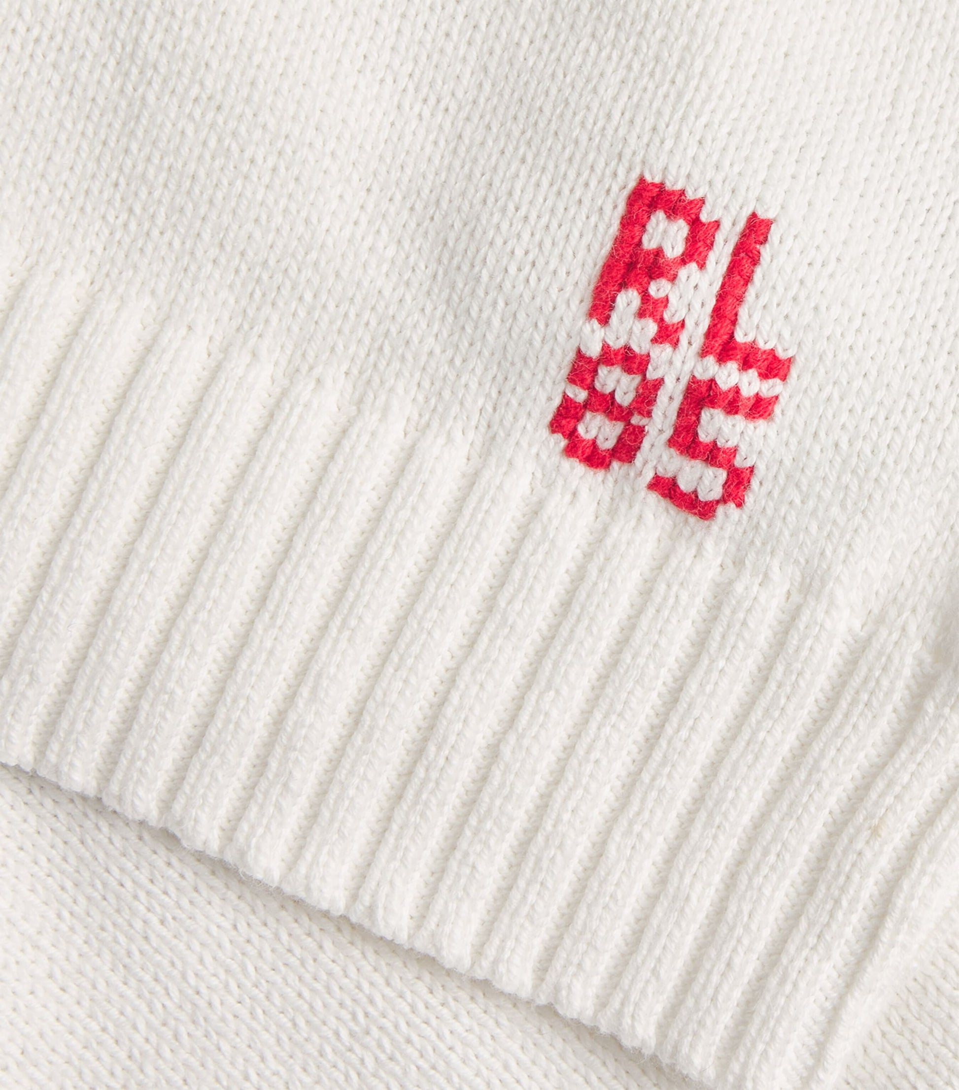 Cotton Polo Bear Sweater WHITE