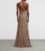 Mulberry Silk Sequin Gown
