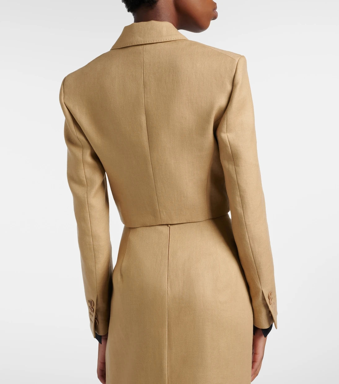 Max Mara - Buono cropped linen blazer