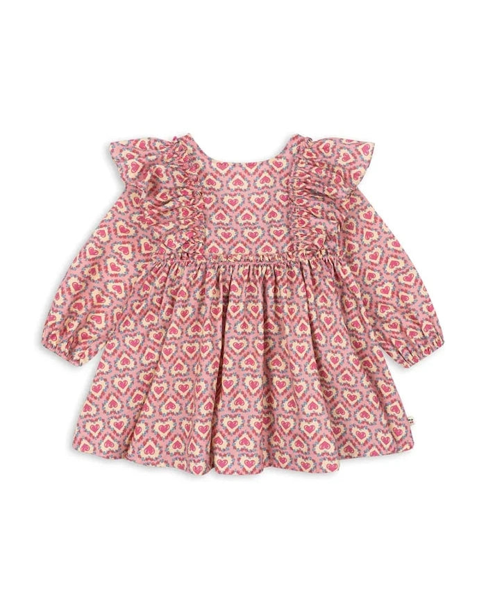 Konges Sløjd Pamuklu Etek Kesimli EVIA LS BOW DRESS GOTS
