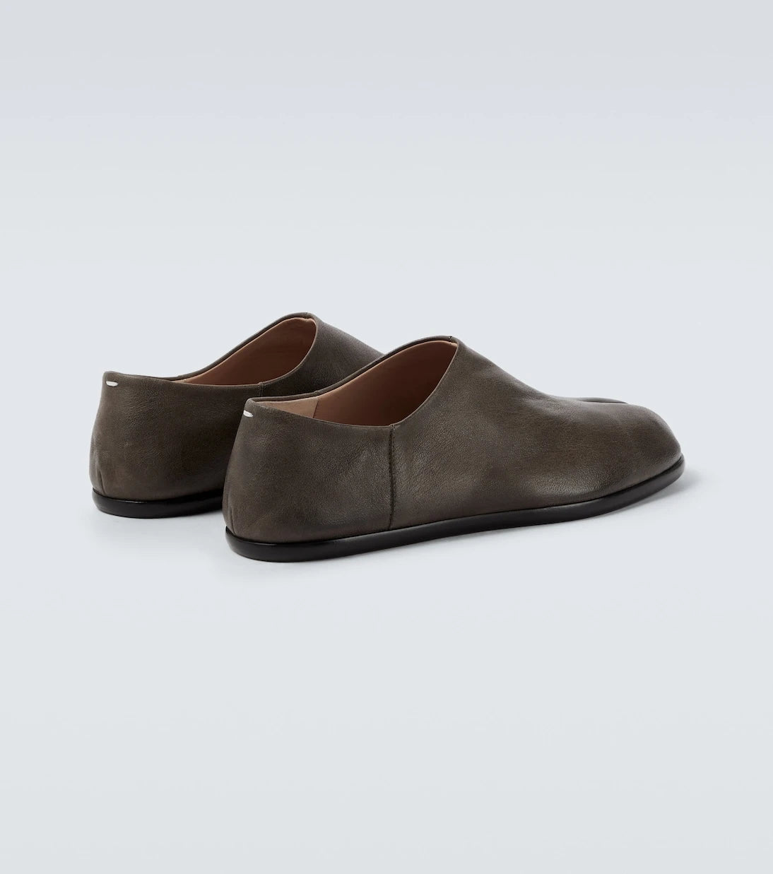 Maison Margiela - Tabi leather slip-on shoes