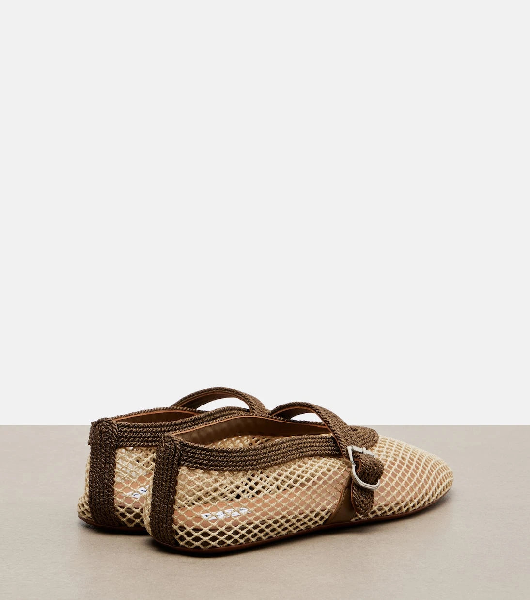 Alaïa - Fishnet Mary Jane flats