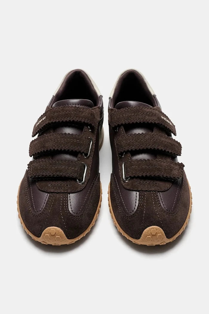 Hoff BRIDGE VELCROS CHOCOLATE kadın deri sneaker